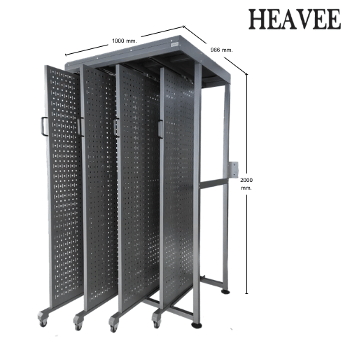 แผงแขวนเครื่องมือช่าง HEAVEE MHR-S14-GR แบบแผงเลื่อน สีเทา_3